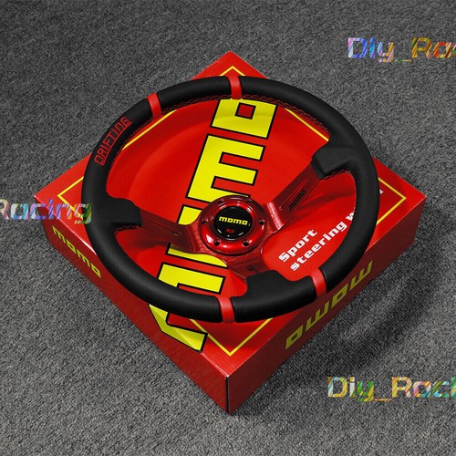 Momo 350mm red deep dish - 350mm/14'',