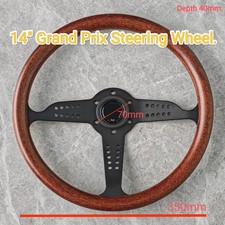 Wood  Steering Wheel 14"